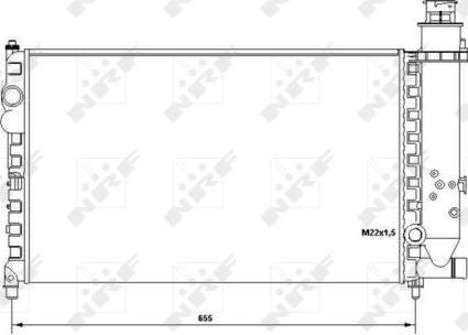 NRF 58683 - Радіатор, охолодження двигуна autozip.com.ua