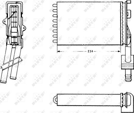 NRF 58620 - Теплообмінник, опалення салону autozip.com.ua