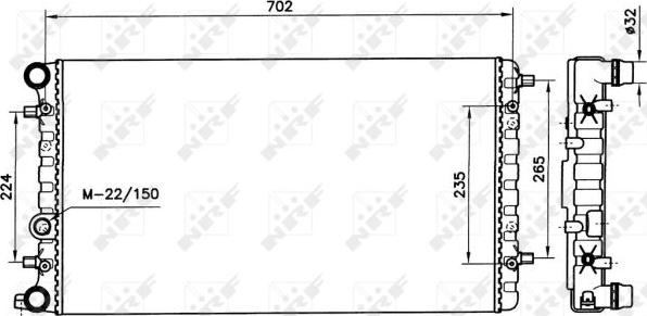 NRF 58143 - Радіатор, охолодження двигуна autozip.com.ua