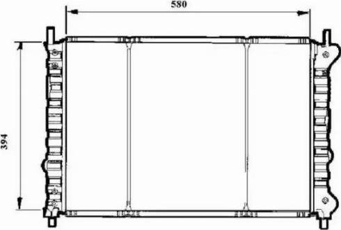 NRF 58166 - Радіатор, охолодження двигуна autozip.com.ua