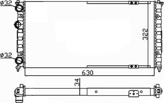 NRF 58135 - Радіатор, охолодження двигуна autozip.com.ua