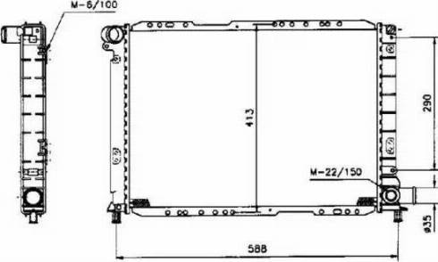 NRF 58858 - Радіатор, охолодження двигуна autozip.com.ua