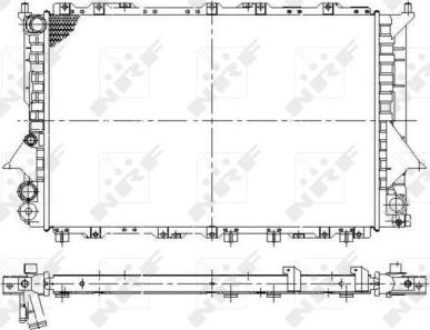 NRF 58868 - Радіатор, охолодження двигуна autozip.com.ua