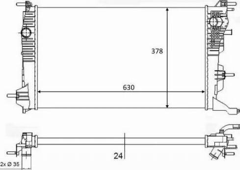 NRF 58388 - Радіатор, охолодження двигуна autozip.com.ua