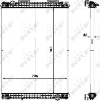 NRF 58371 - Радіатор, охолодження двигуна autozip.com.ua