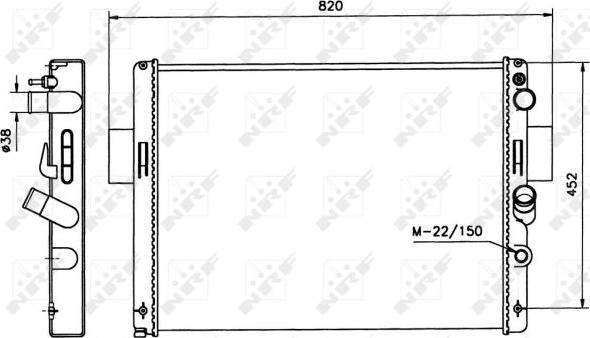 NRF 58243 - Радіатор, охолодження двигуна autozip.com.ua