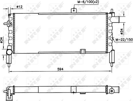 NRF 58759 - Радіатор, охолодження двигуна autozip.com.ua