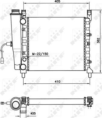 NRF 58731 - Радіатор, охолодження двигуна autozip.com.ua