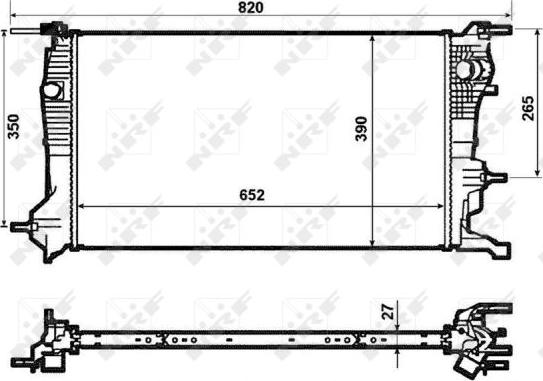 NRF 53964 - Радіатор, охолодження двигуна autozip.com.ua