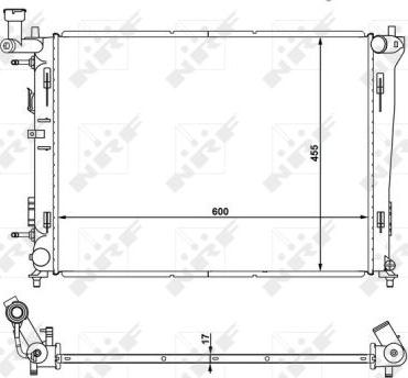 NRF 53931 - Радиатор охлаждения двигателя autozip.com.ua