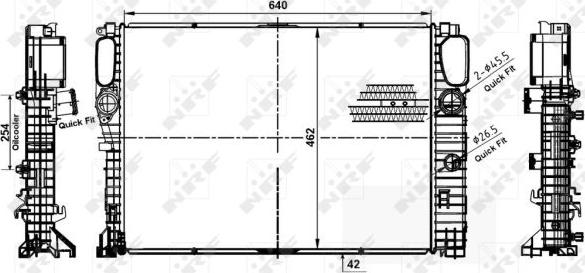 NRF 53979 - Радіатор, охолодження двигуна autozip.com.ua