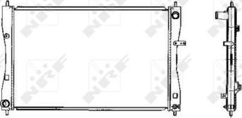 NRF 53463 - Радіатор, охолодження двигуна autozip.com.ua