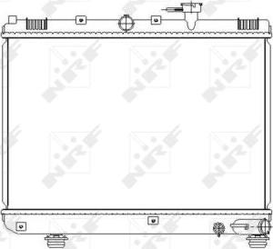 NRF 53486 - Радіатор, охолодження двигуна autozip.com.ua