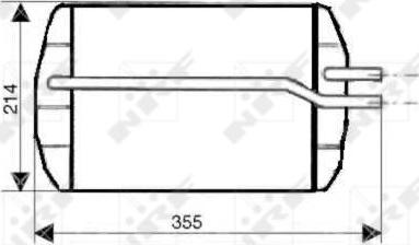 NRF 53633 - Теплообмінник, опалення салону autozip.com.ua