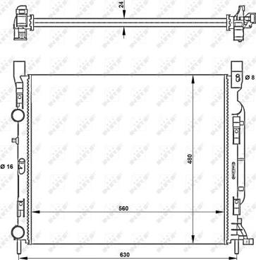 NRF 53002 - Радіатор, охолодження двигуна autozip.com.ua