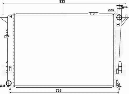 NRF 53167 - Радіатор, охолодження двигуна autozip.com.ua