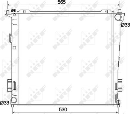 NRF 53109 - Радіатор, охолодження двигуна autozip.com.ua