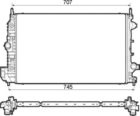 NRF 53132 - Радіатор, охолодження двигуна autozip.com.ua