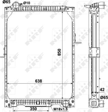 NRF 53890 - Радіатор, охолодження двигуна autozip.com.ua