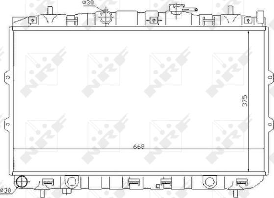 NRF 53819 - Радіатор, охолодження двигуна autozip.com.ua