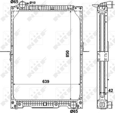 NRF 53888 - Радіатор, охолодження двигуна autozip.com.ua