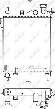 NRF 53359 - Радіатор, охолодження двигуна autozip.com.ua