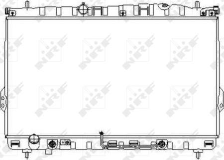 NRF 53354 - Радіатор, охолодження двигуна autozip.com.ua