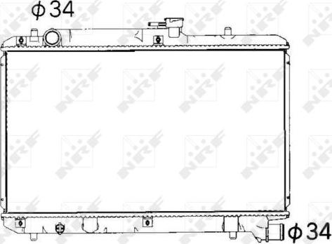 NRF 53351 - Радіатор, охолодження двигуна autozip.com.ua