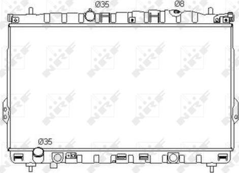 NRF 53353 - Радіатор, охолодження двигуна autozip.com.ua