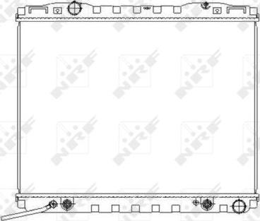 NRF 53366 - Радіатор, охолодження двигуна autozip.com.ua