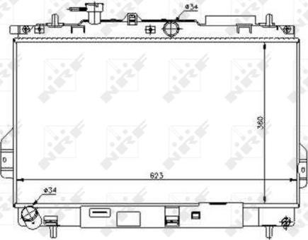 NRF 53362 - Радіатор, охолодження двигуна autozip.com.ua