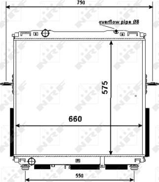 NRF 53367 - Радіатор, охолодження двигуна autozip.com.ua