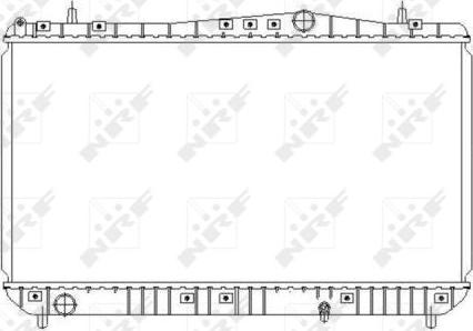 NRF 53384 - Радіатор, охолодження двигуна autozip.com.ua