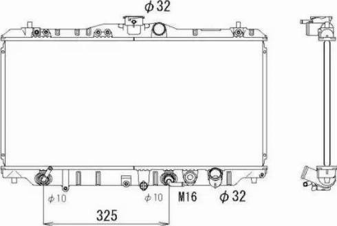 NRF 53268 - Радіатор, охолодження двигуна autozip.com.ua