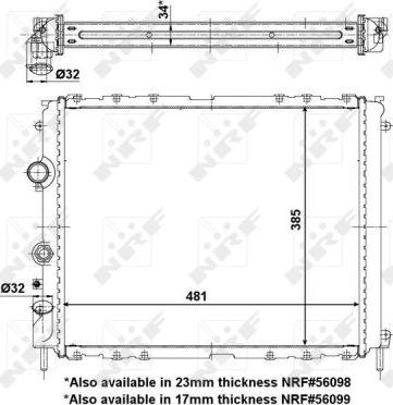 NRF 53209 - Радіатор, охолодження двигуна autozip.com.ua