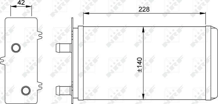 NRF 53214 - Теплообмінник, опалення салону autozip.com.ua