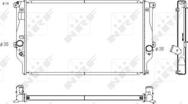 NRF 53769 - Радіатор, охолодження двигуна autozip.com.ua