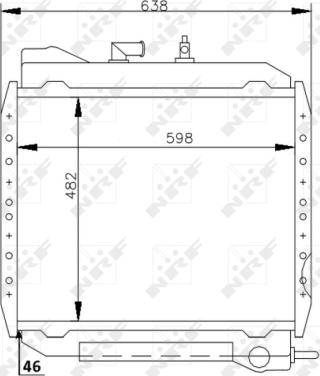 NRF 53714 - Радіатор, охолодження двигуна autozip.com.ua