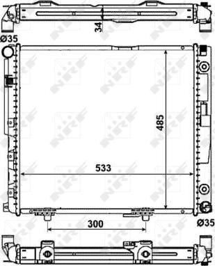 NRF 53785 - Радіатор, охолодження двигуна autozip.com.ua