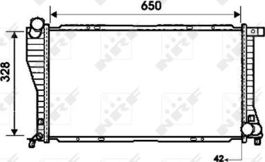 NRF 53723 - Радіатор, охолодження двигуна autozip.com.ua