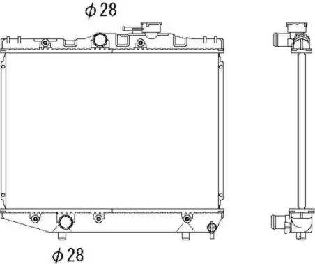 NRF 526709 - Радіатор, охолодження двигуна autozip.com.ua