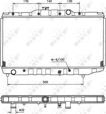 NRF 526711 - Радіатор, охолодження двигуна autozip.com.ua