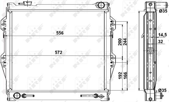 NRF 52091 - Радіатор, охолодження двигуна autozip.com.ua