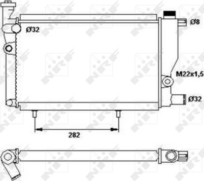 NRF 52024 - Радіатор, охолодження двигуна autozip.com.ua