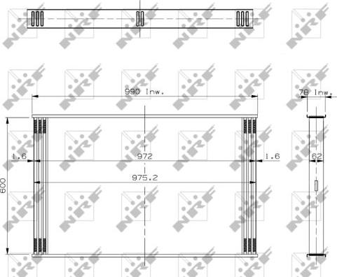 NRF 19403 - Сітка радіатора, інтеркулер autozip.com.ua