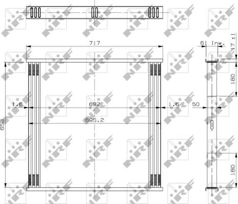 NRF 19058 - Сітка радіатора, інтеркулер autozip.com.ua