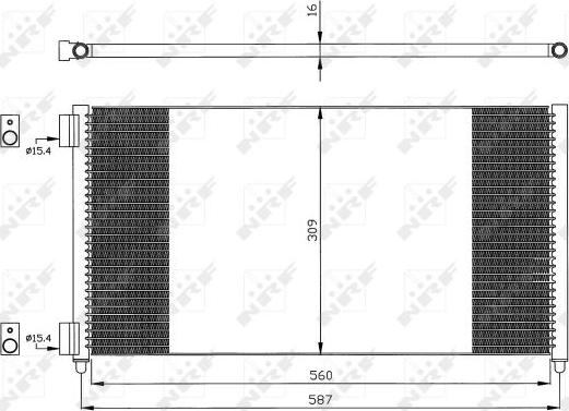 NRF 35496 - Конденсатор, кондиціонер autozip.com.ua