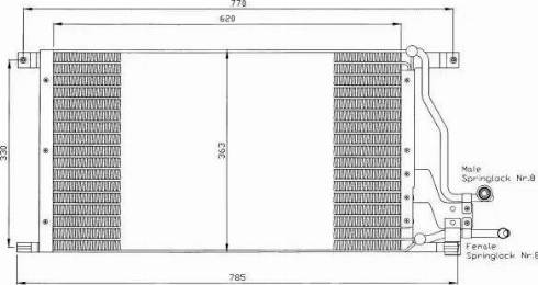 NRF 35400 - Конденсатор, кондиціонер autozip.com.ua