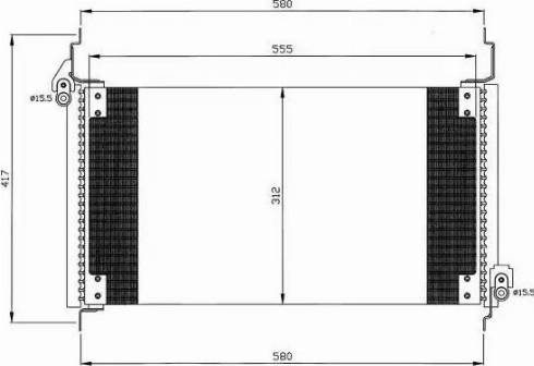 NRF 35488 - Конденсатор, кондиціонер autozip.com.ua