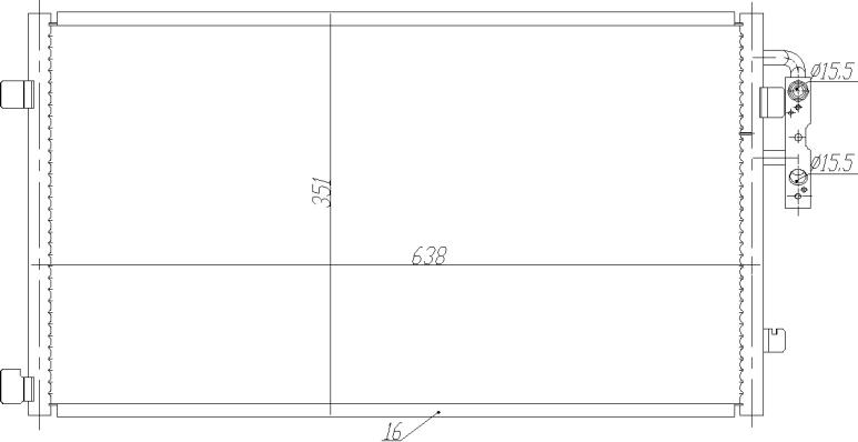 NRF 350467 - Конденсатор, кондиціонер autozip.com.ua